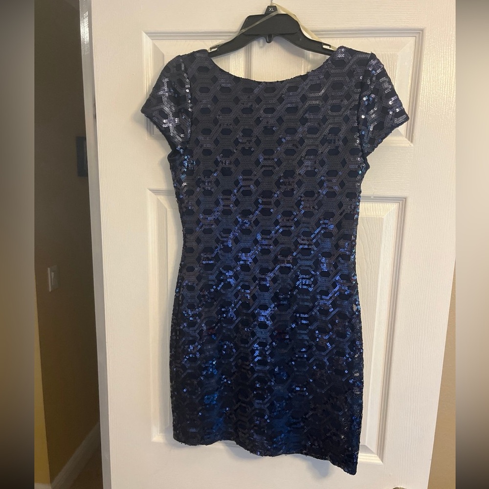 Brand new - never worn - navy blue sequin cocktail dress - size 9